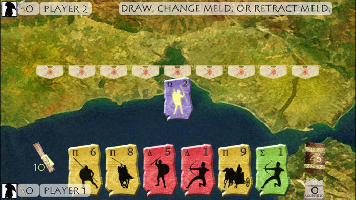 Reiner Knizia's Battleline Game Screenshot