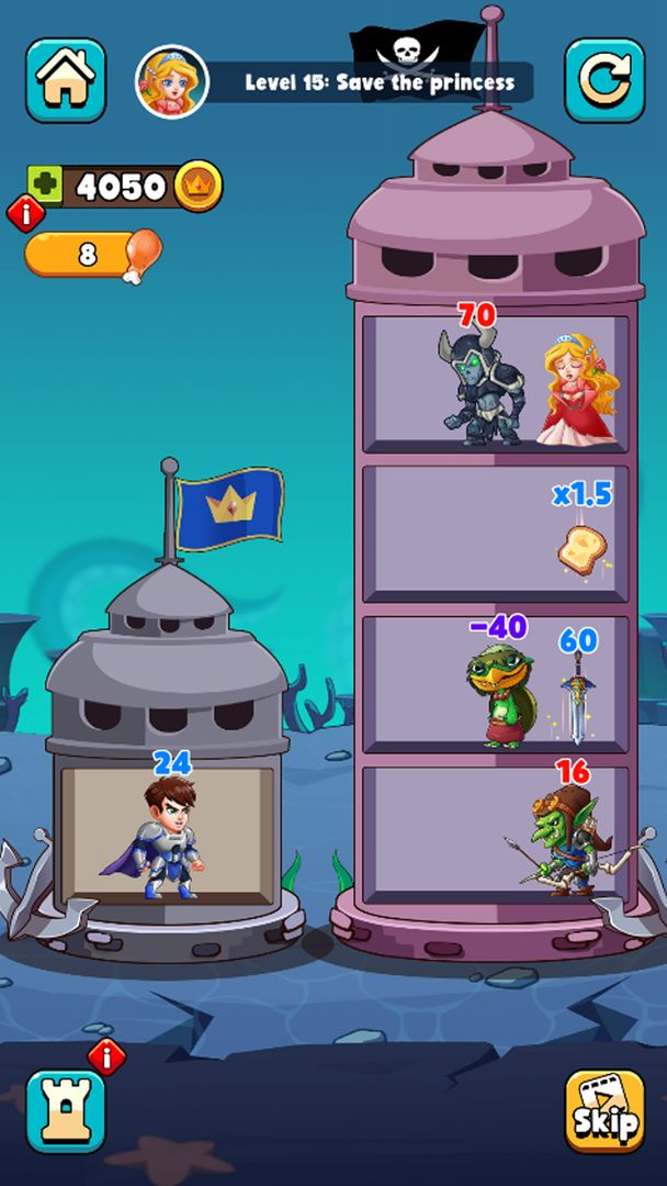Hero Tower Wars - Merge Puzzle screenshot game