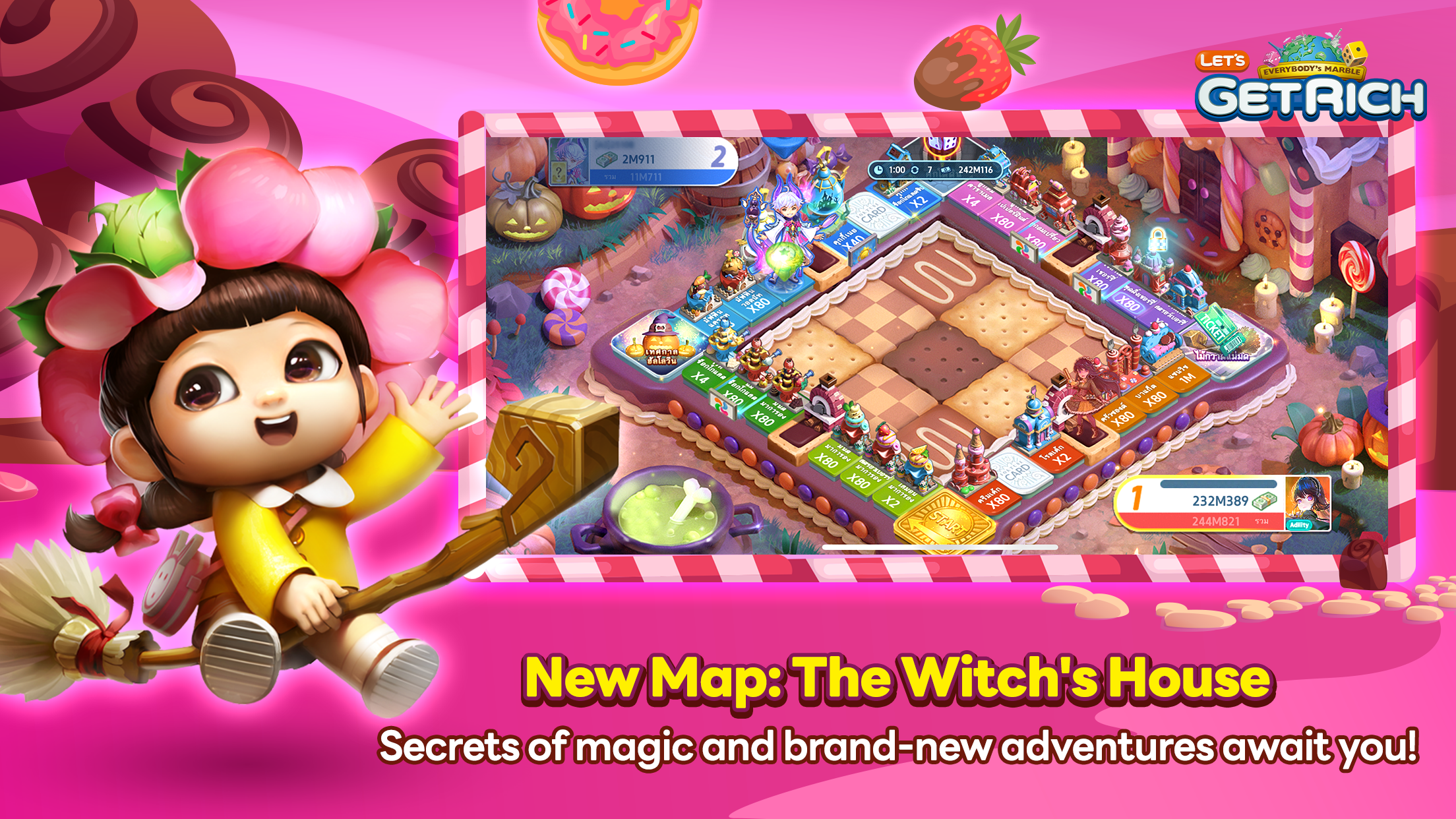 LINE Let's Get Rich Game Screenshot