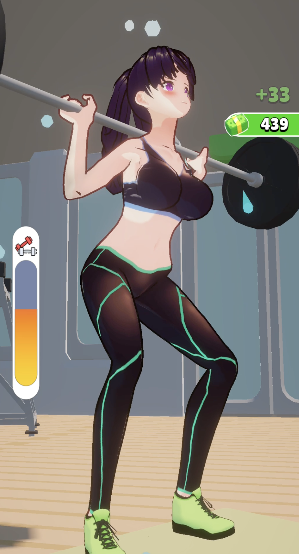 Gym Girl Anime Girl Poster | eBay