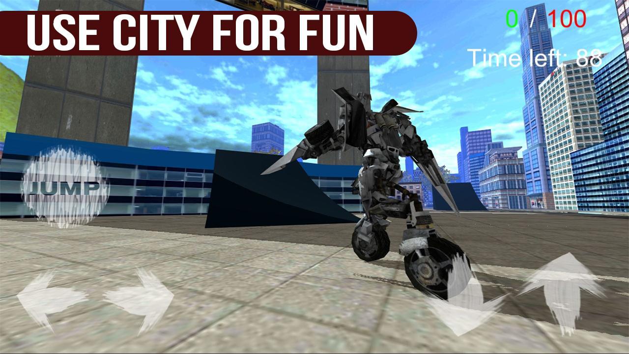 Robot X Ray Hoverboard 3D Game Screenshot