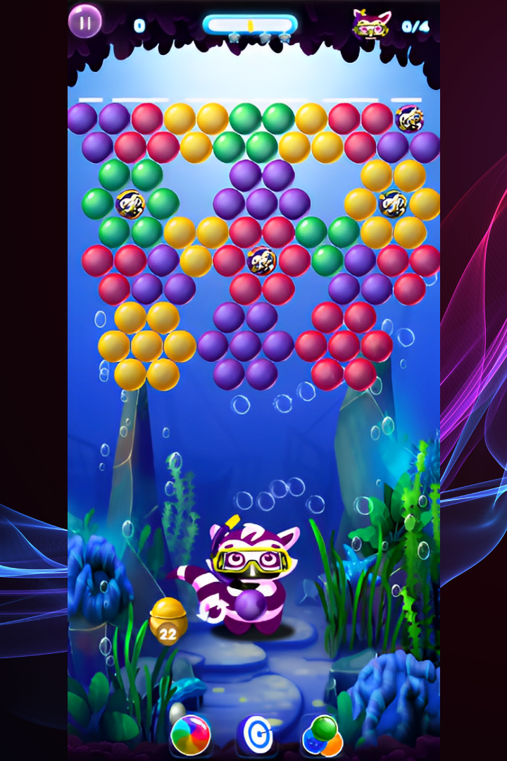 Bubble Pop Blitz Shooter Game Game Screenshot