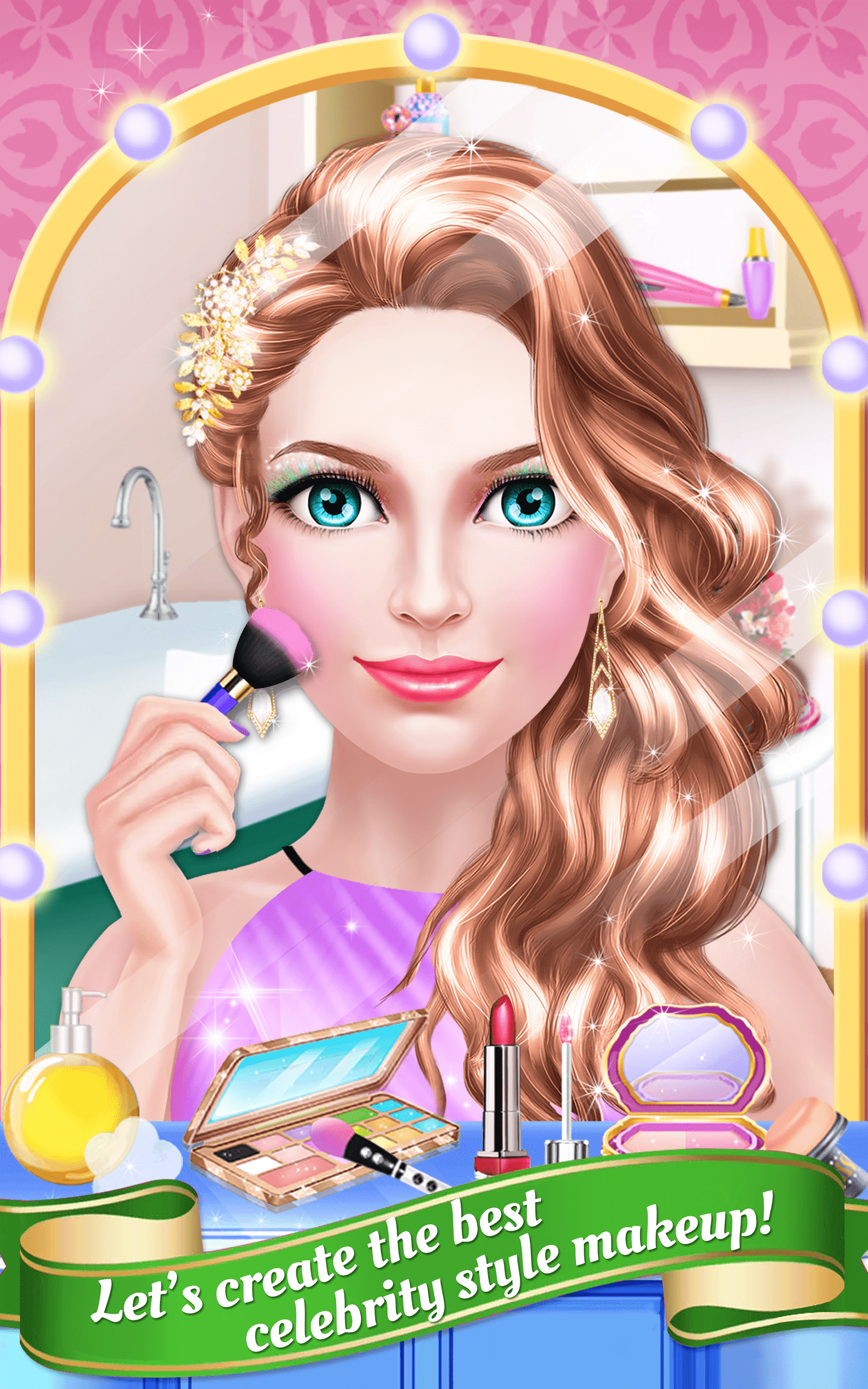 Hollywood Mom & Daughter Salon Game Screenshot