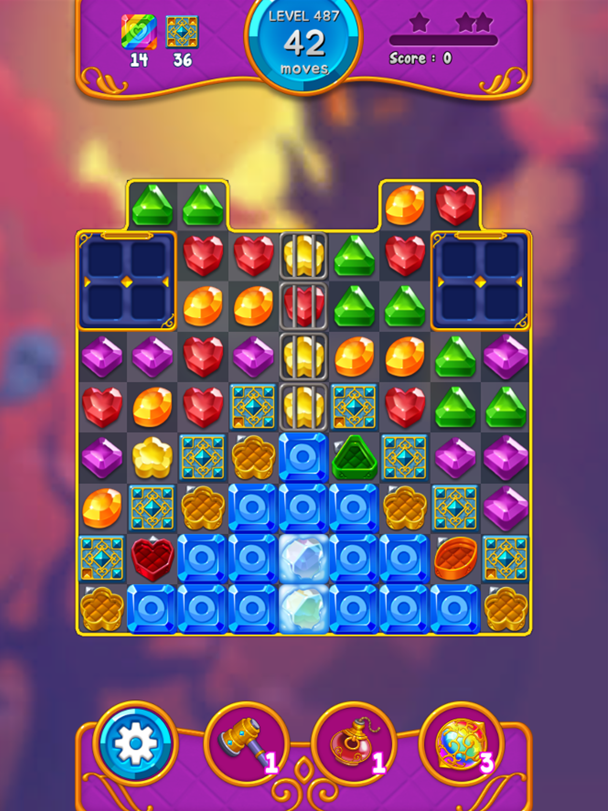 Jewel Witch - Match 3 Game Game Screenshot
