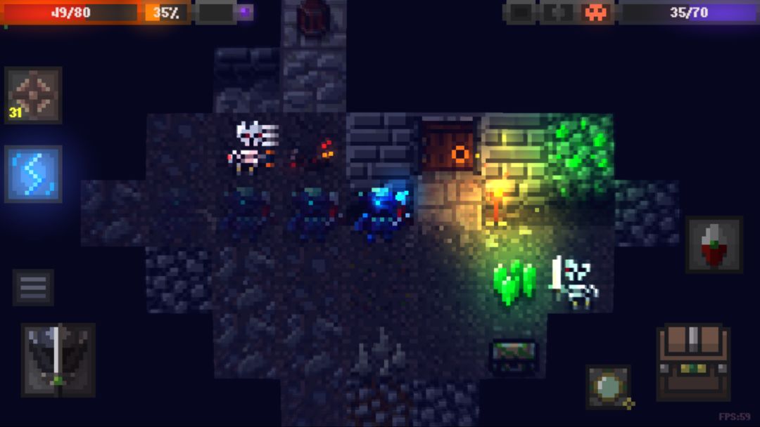 Caves (Roguelike) ภาพหน้าจอเกม