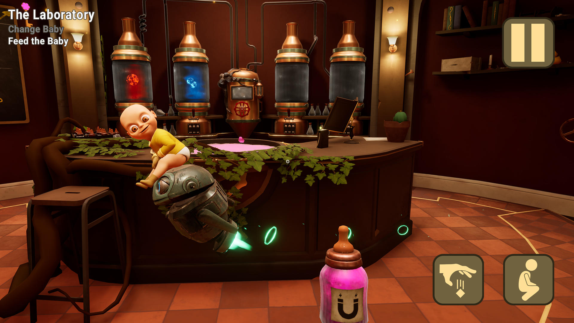 The Baby In Yellow Game Screenshot