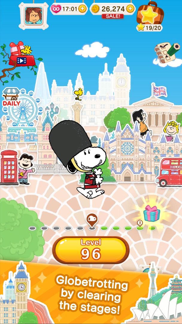 Screenshot of SNOOPY Puzzle Journey
