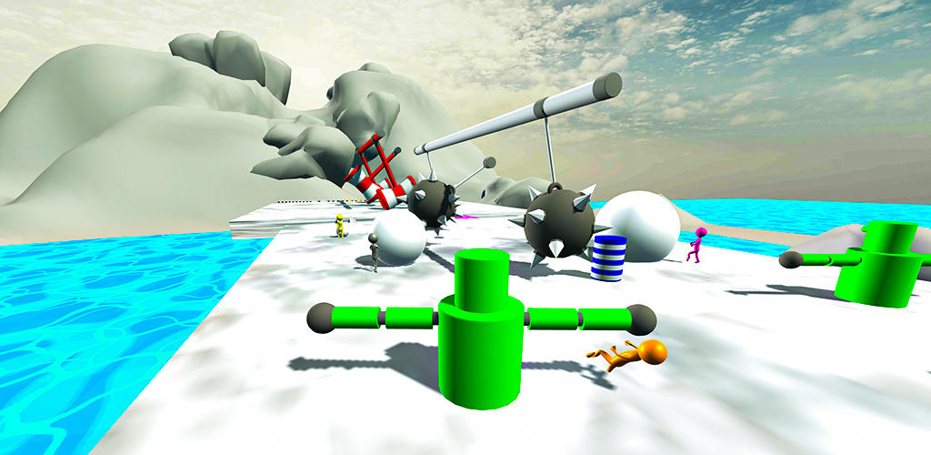Snowman Run: Snow Race Games Game Screenshot