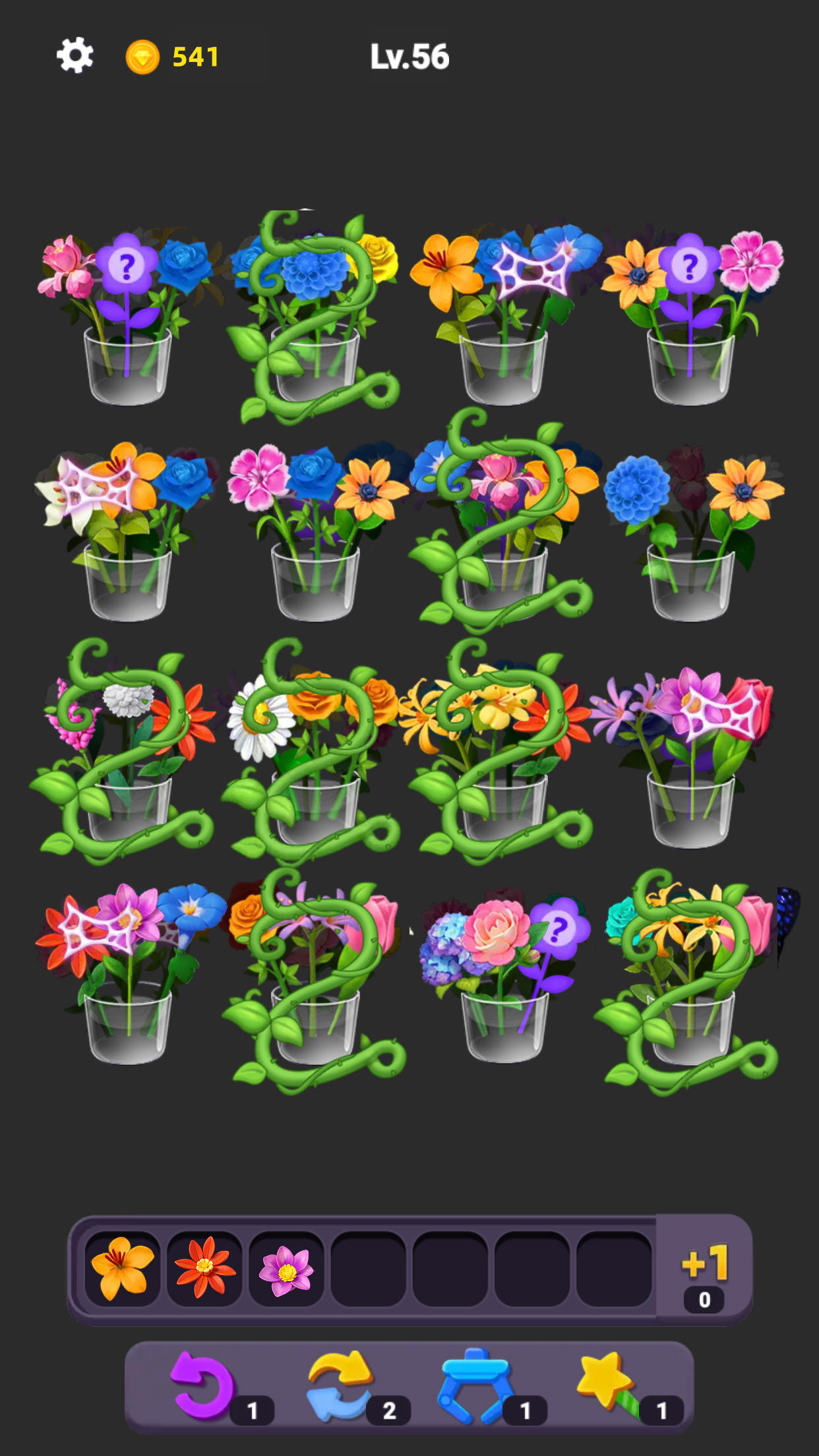 花コレクト -  Flower Sort ゲームのスクリーンショット