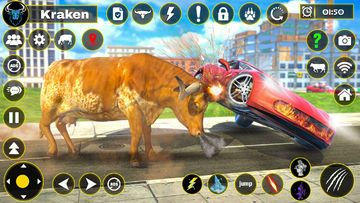 Scary Wild Cow Rampage Game Game Screenshot