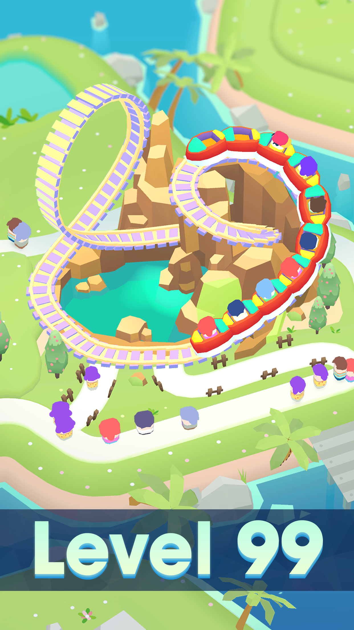 Theme Park Island Game Screenshot
