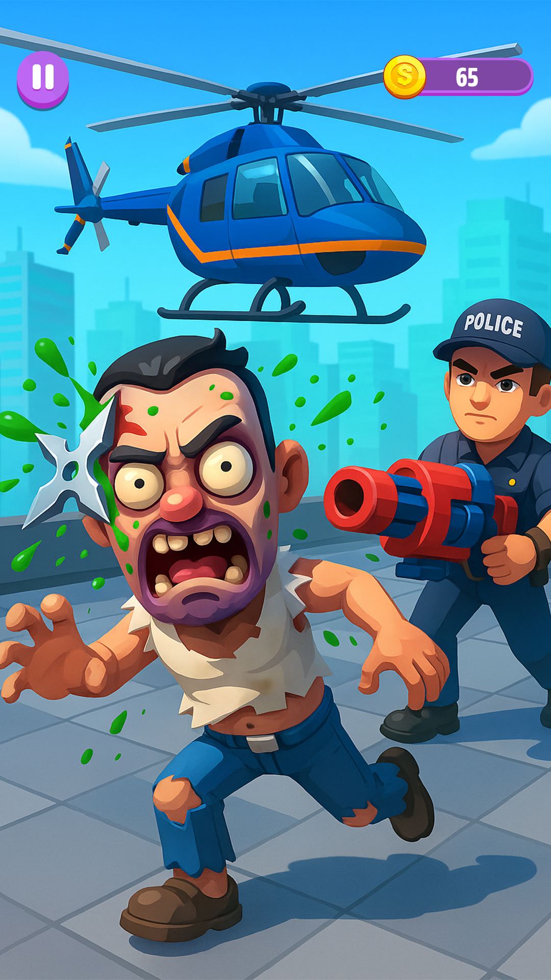 Crazy Zombie - Hit & Kill Game Game Screenshot