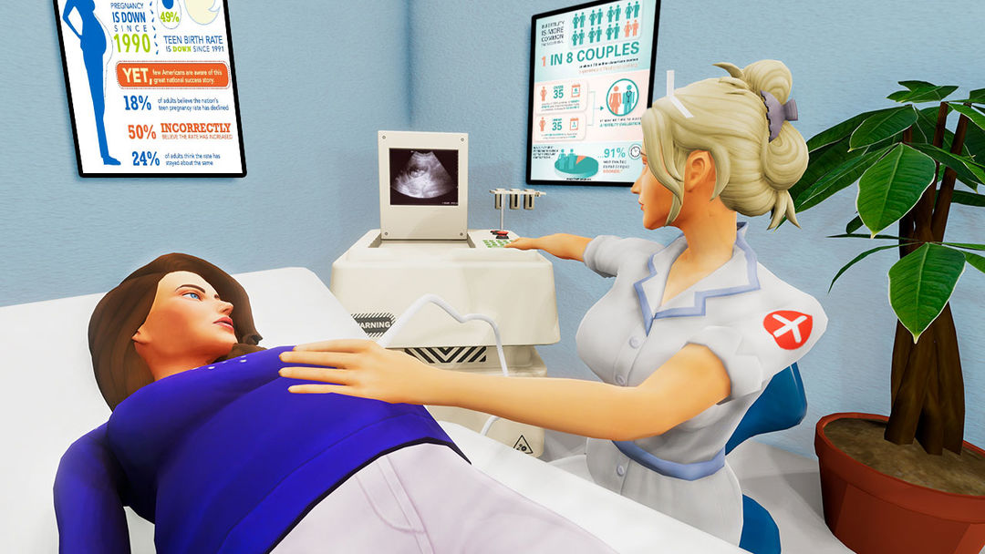 임신 모 시뮬레이터 신생아 임신 게임 게임 스크린 샷