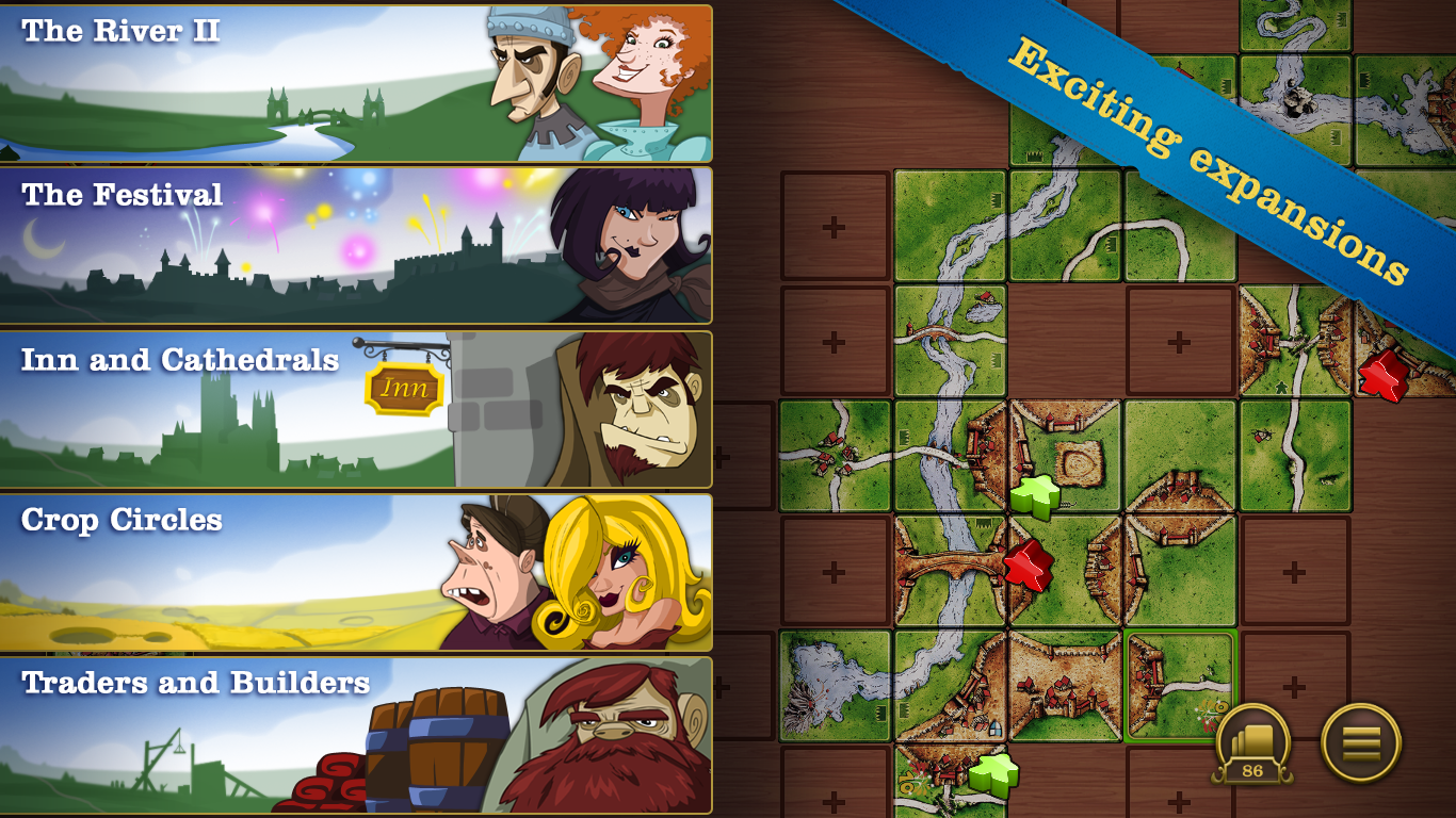 Cuplikan Layar Game Carcassonne
