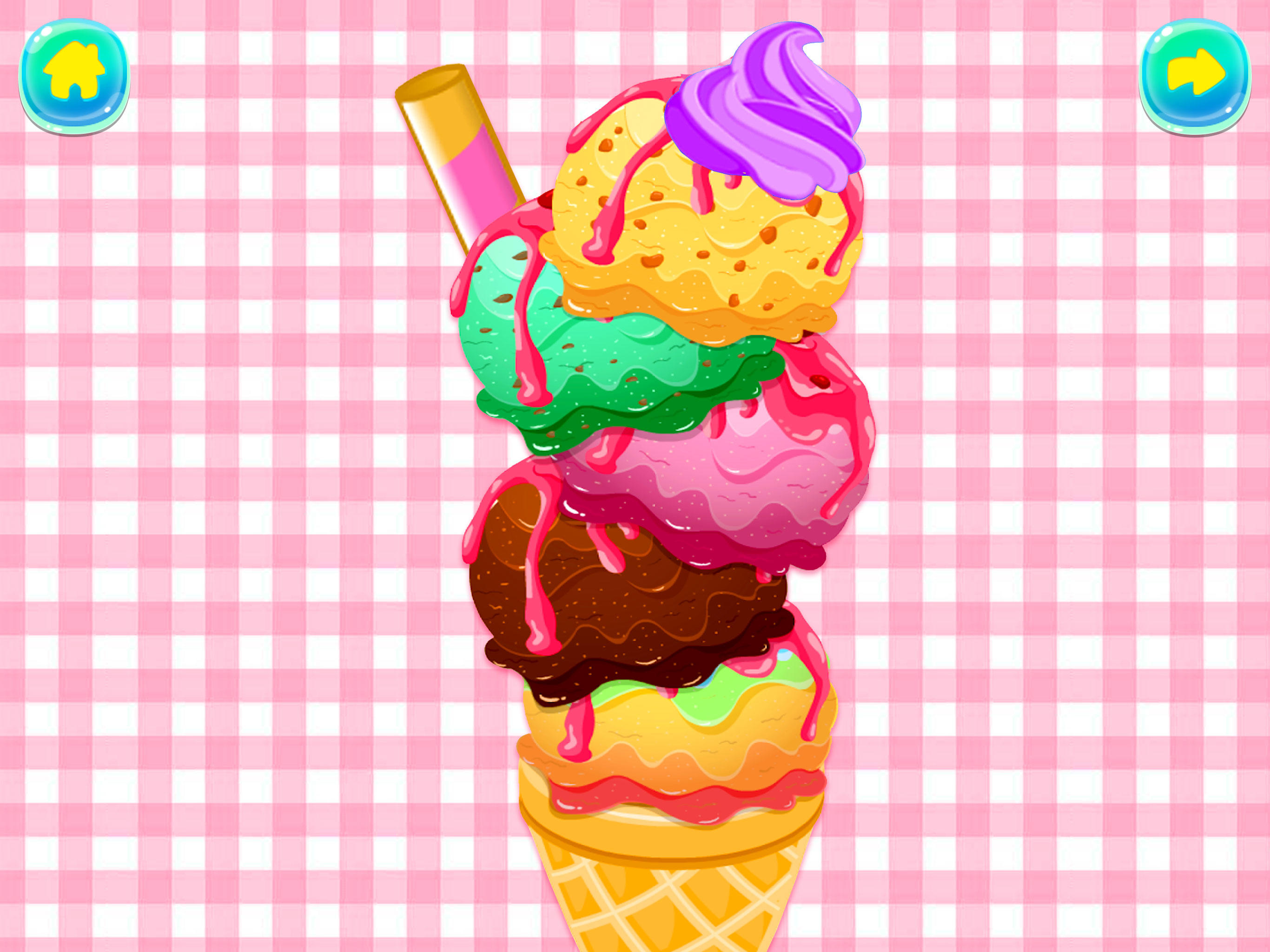 Princess Ice Cream Maker Games Game Screenshot