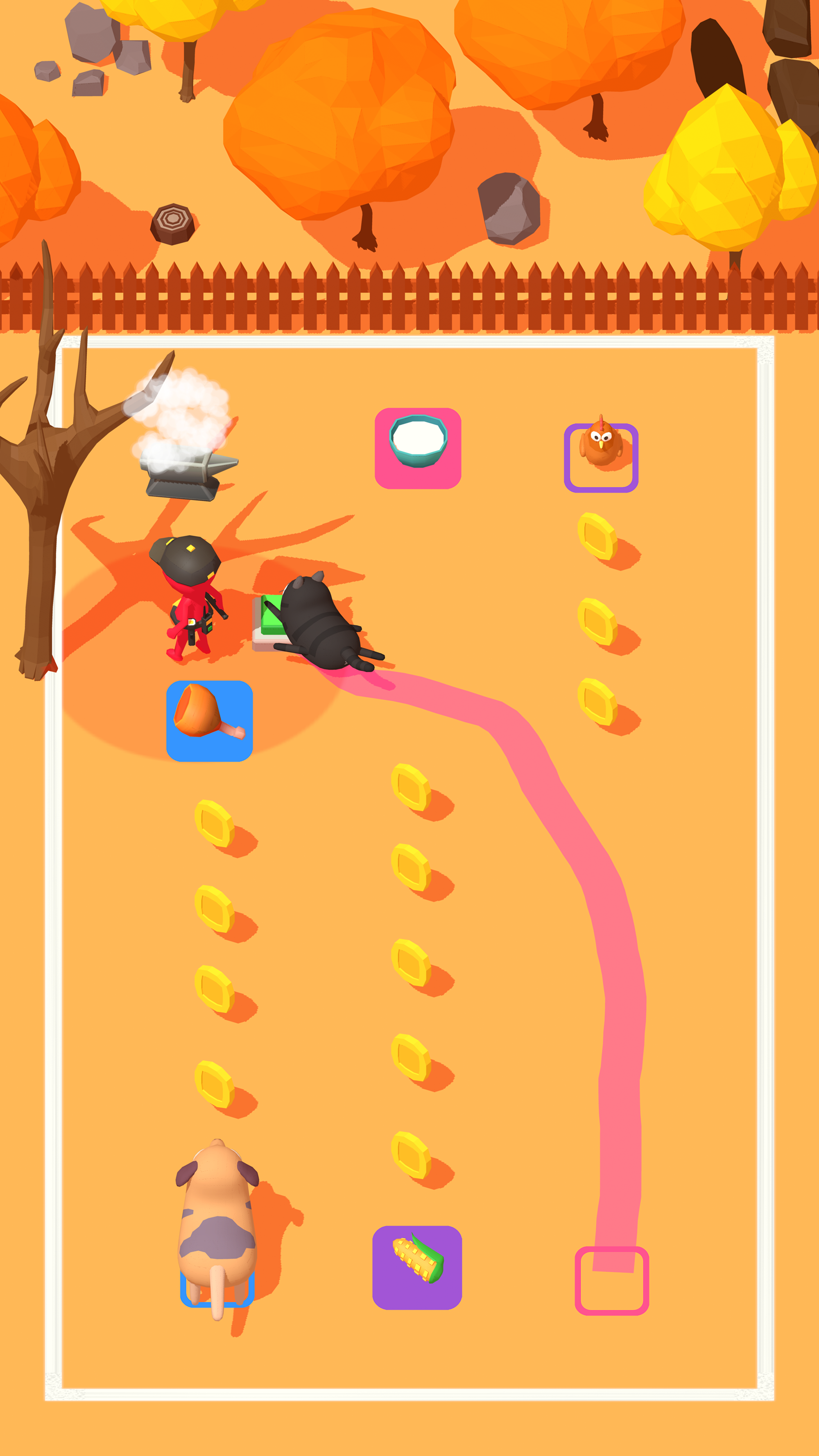Feed Animals: Draw Line Game Screenshot