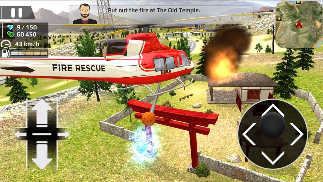 Screenshot of Helicopter Flying Car Driving