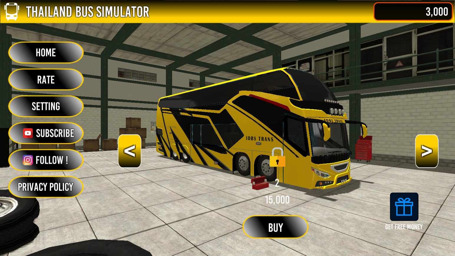 Thailand Bus Simulator Game Screenshot