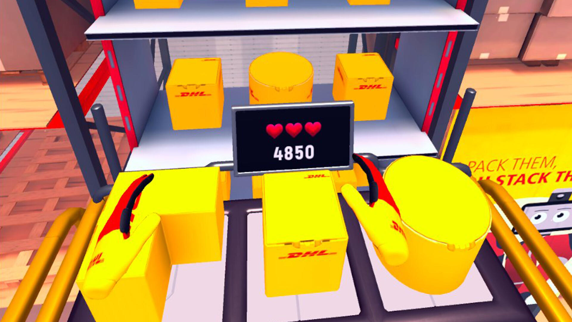Скриншот игры DHL Box Stacker Pro