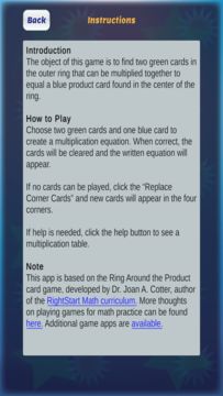 MultiplicationRing Game Screenshot