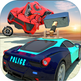 Hammer Police Man Car Drift: Crash Engine