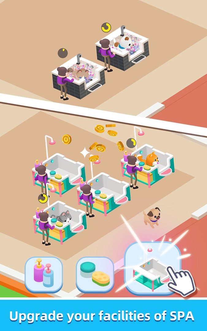 Idle Pet Salon screenshot game