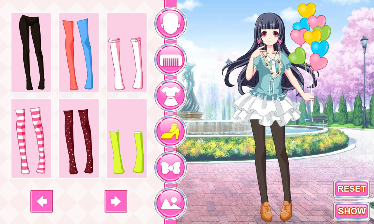 My Anime Manga Dress Up Game Game Screenshot