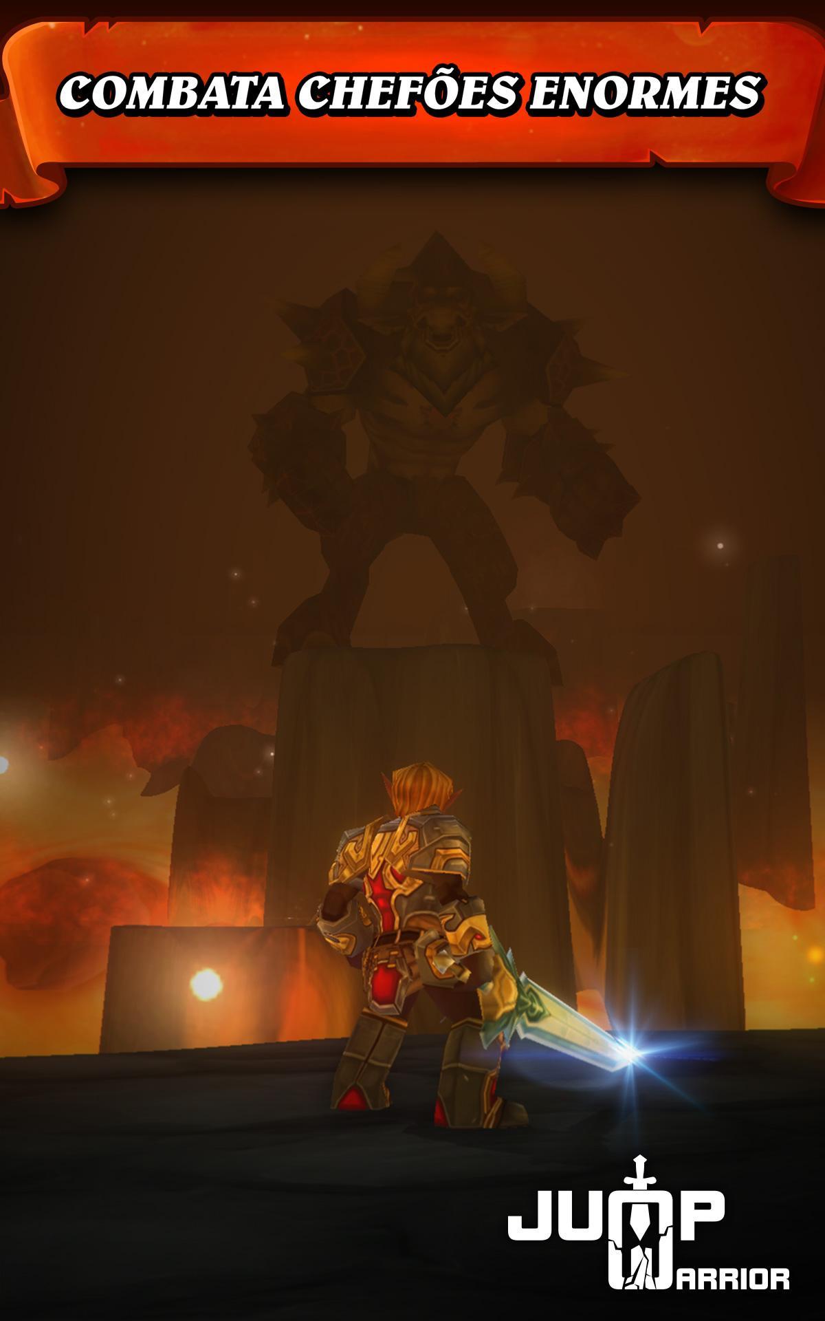 Captura de Tela do Jogo Jump Warrior: Nonstop RPG