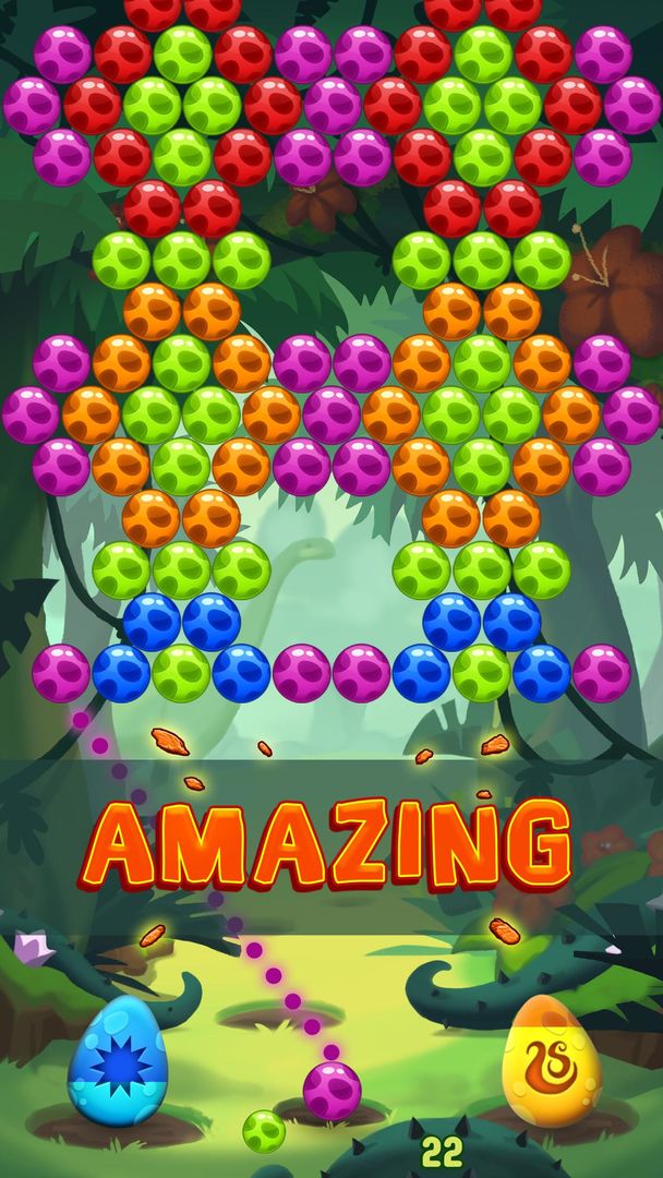 Bubble Dino screenshot game