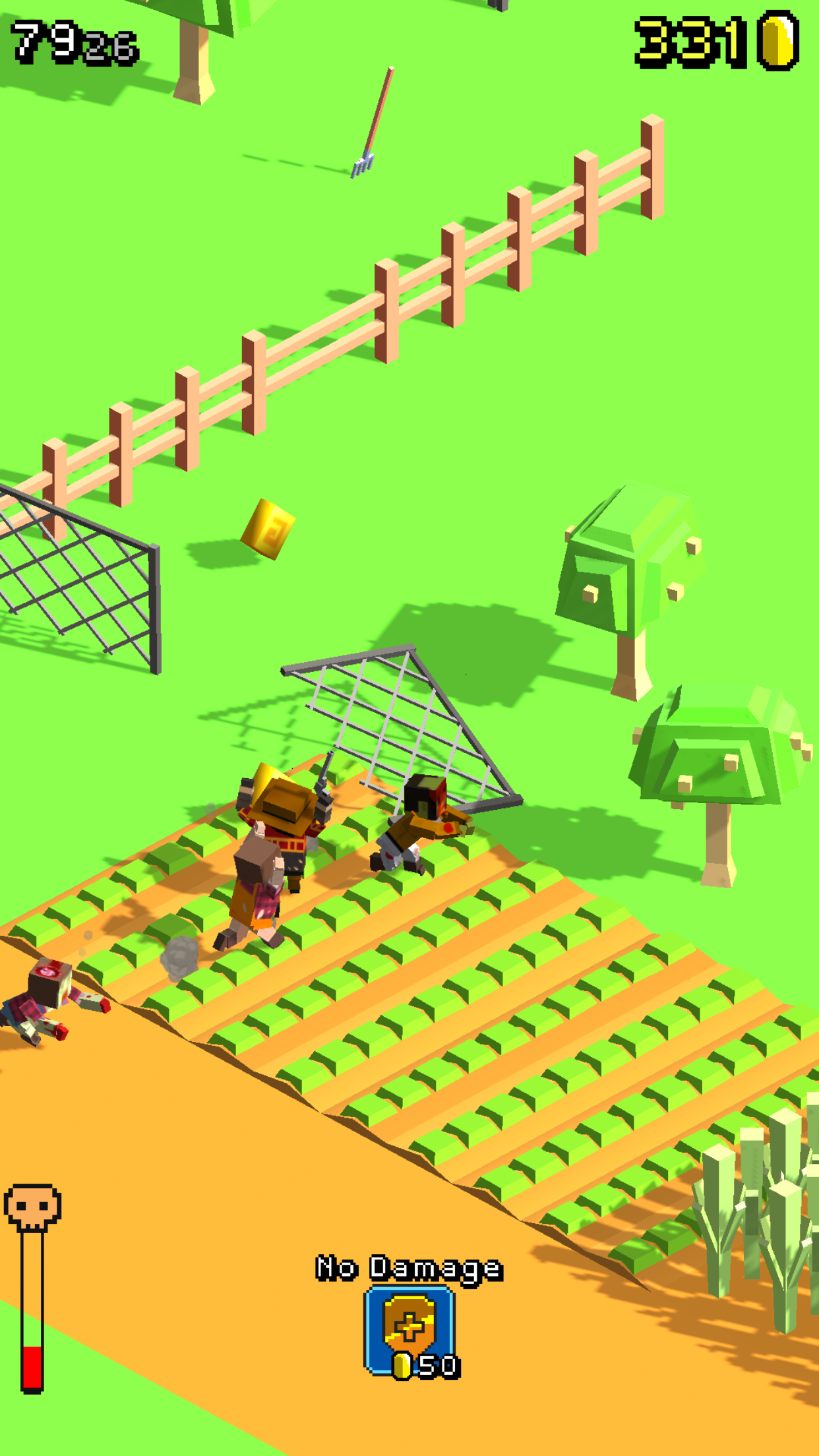 Screenshot 1 of Блочные Зомби - беги на выживание 1