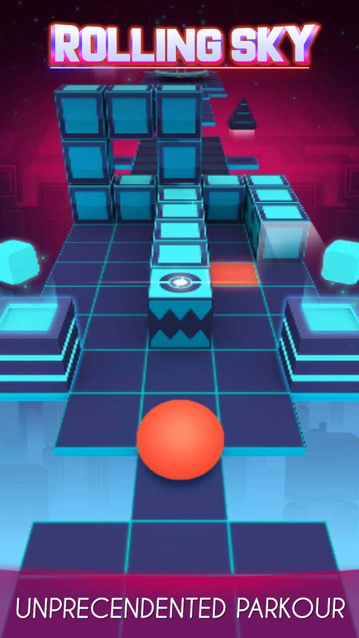 Screenshot of Rolling Sky 2