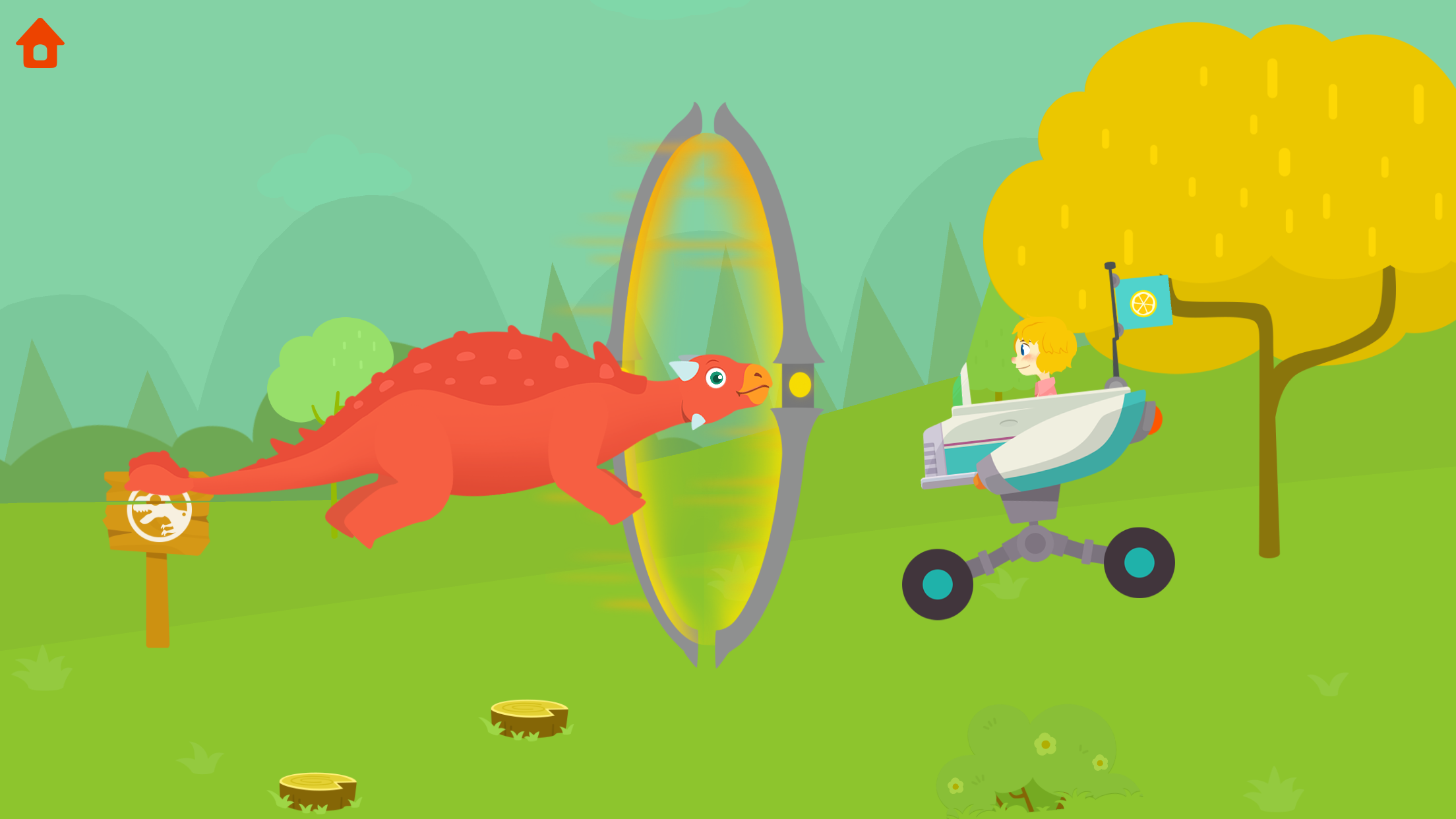 Jurassic Dig - Games for kids Game Screenshot
