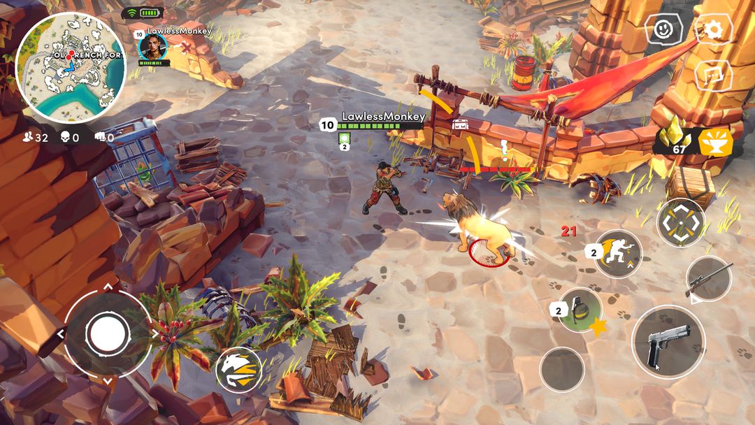 Arena Survivors Battle Royale screenshot game