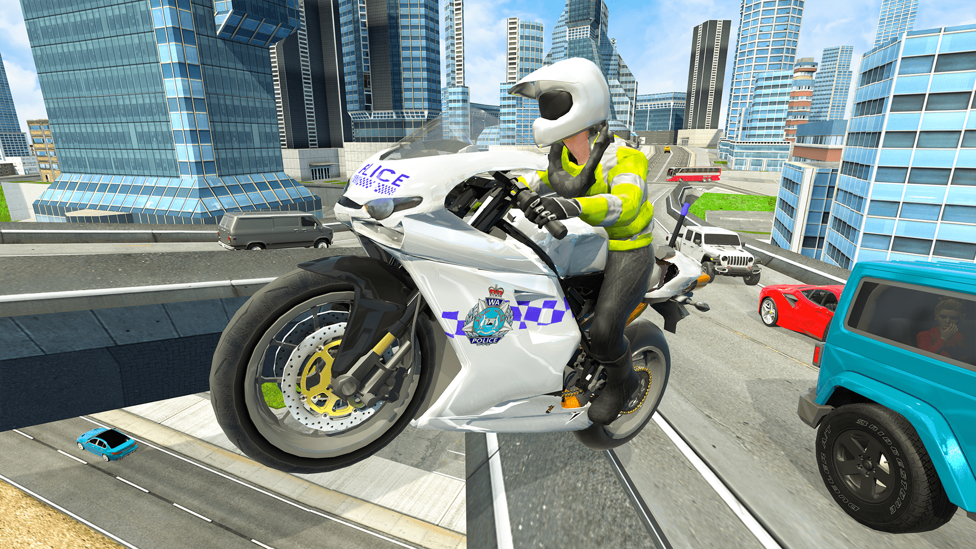 Police Motorbike Simulator 3D Game Screenshot