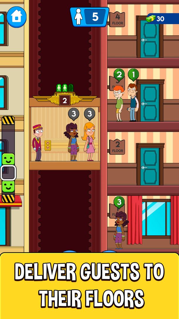 Screenshot of Hotel Elevator: Lift simulator