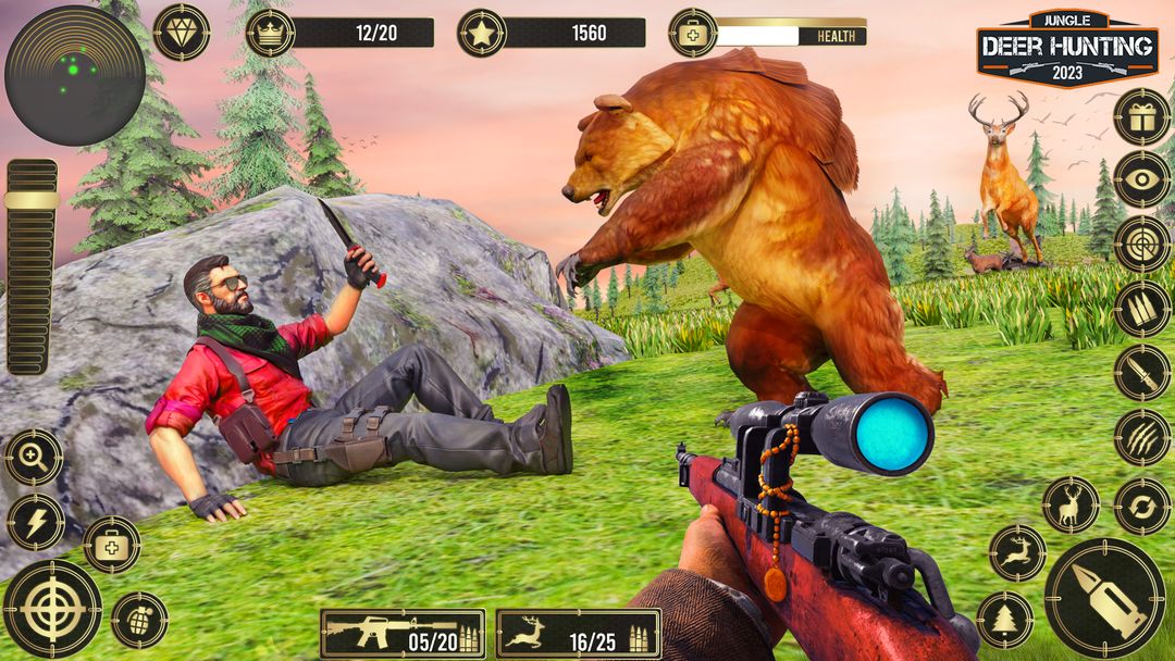 Screenshot of Jungle Deer Hunting Games 3D