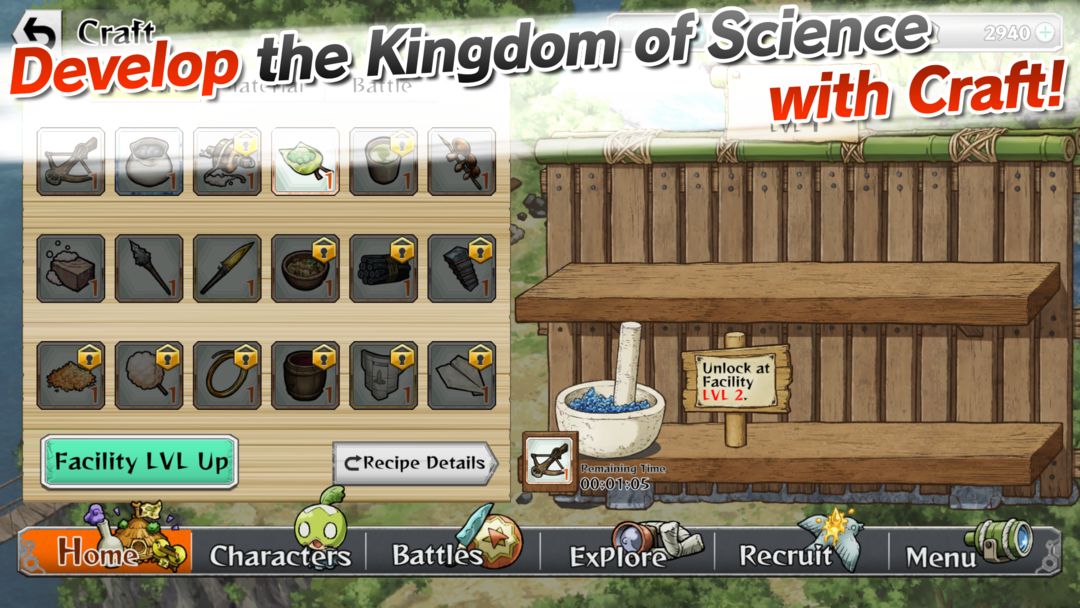 Dr.STONE Battle Craft screenshot game