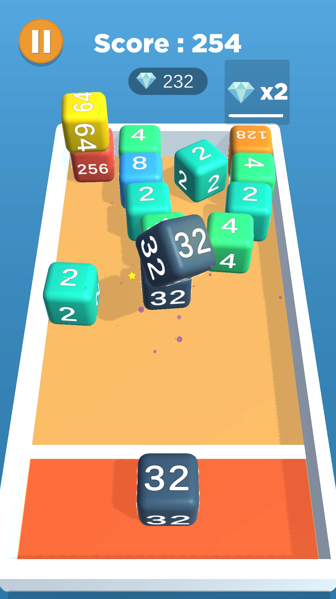 Скриншот игры 4096 Merge Blocks X2