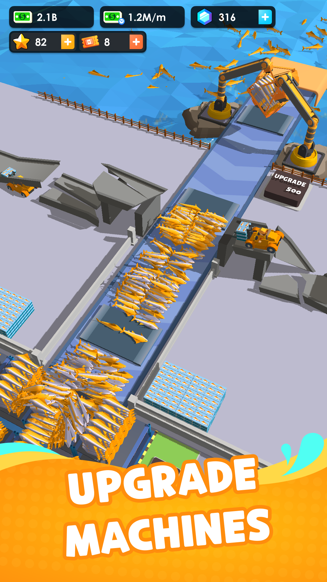 Seafood Inc - Tycoon, Idle Game Screenshot