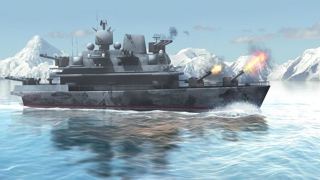 Naval Fury: Warship 3D ภาพหน้าจอเกม