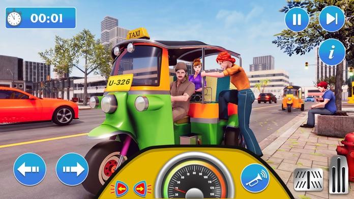 Скриншот игры Tuk Tuk Rickshaw Driving Games