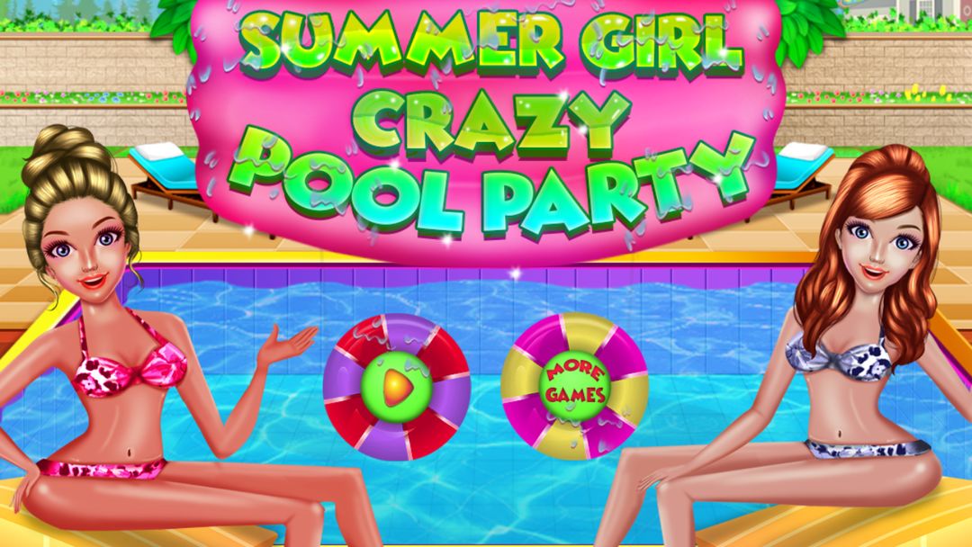 여름 소녀 - 미친 수영장 파티 게임 스크린 샷
