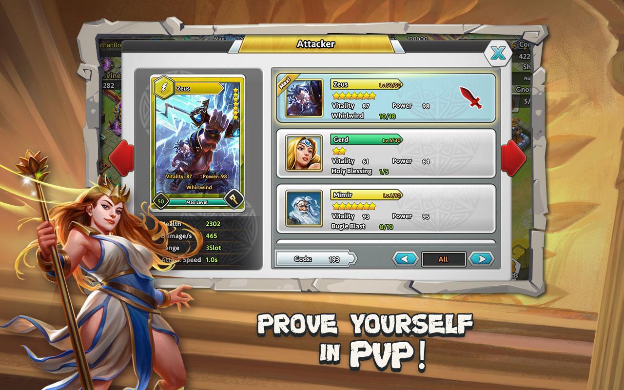 Скриншот игры Clash of Gods