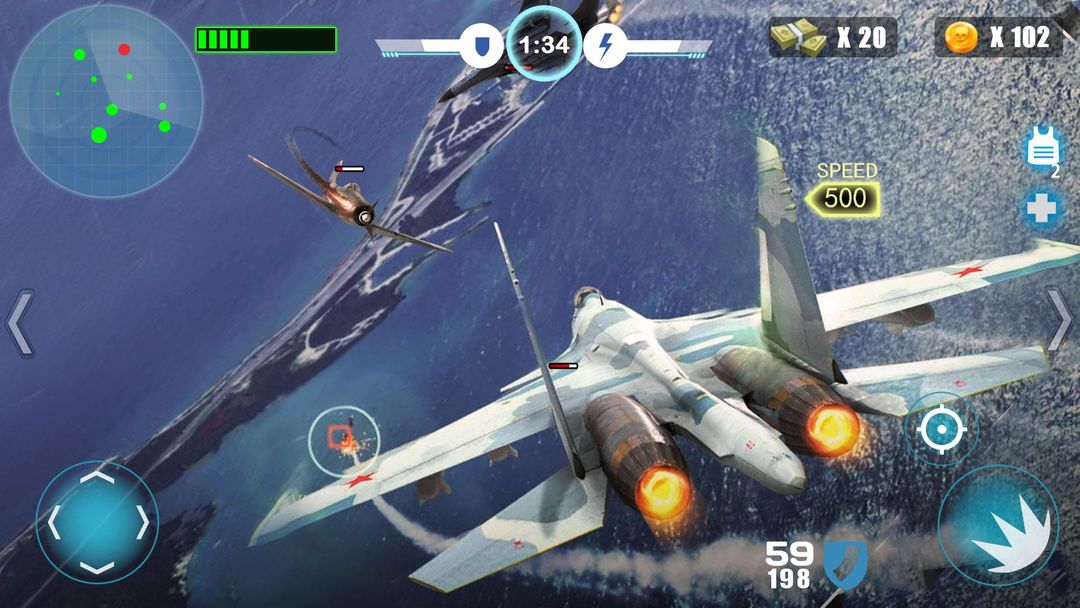 Screenshot of Air Fighter War - New recommended Thunder Shooting