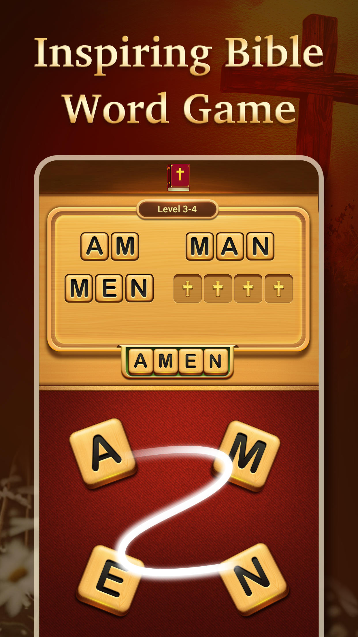 Bible Word Puzzle - Word Games Game Screenshot