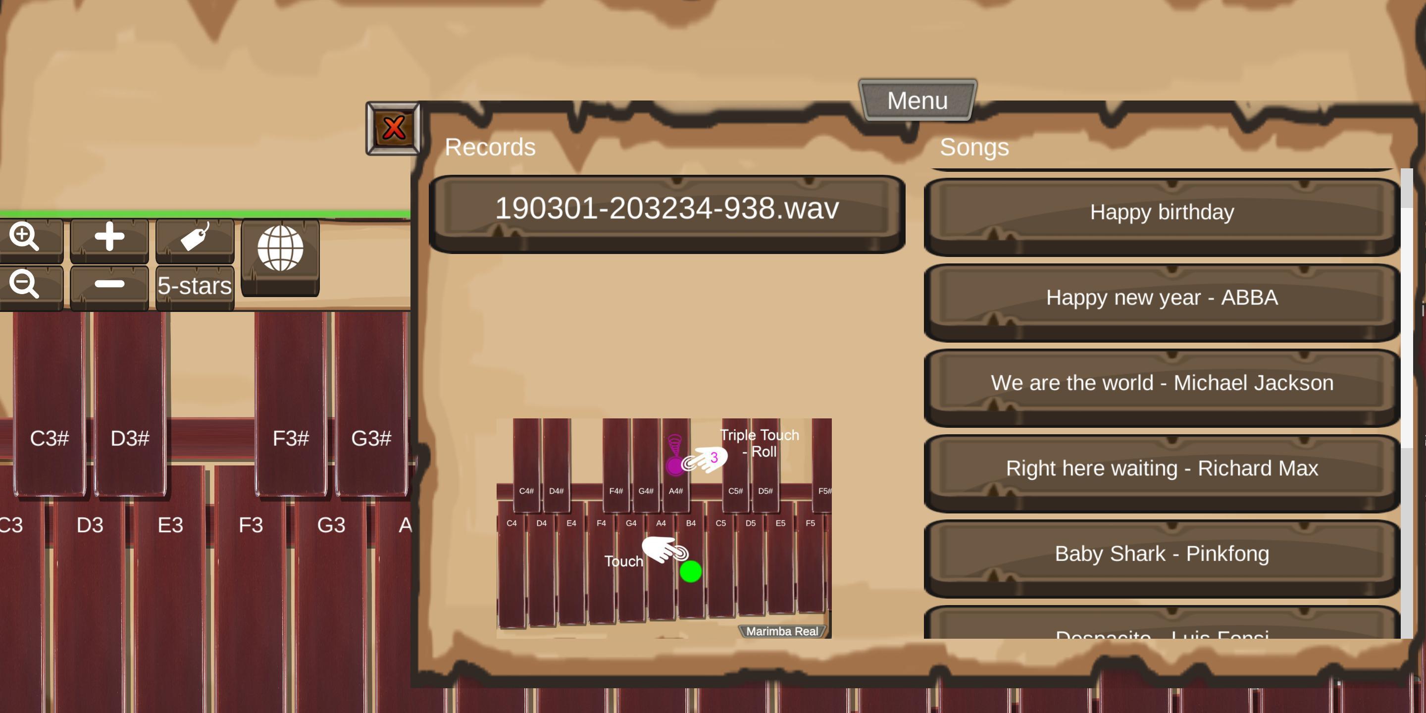 Marimba, Xylophone, Vibraphone Real 게임 스크린샷