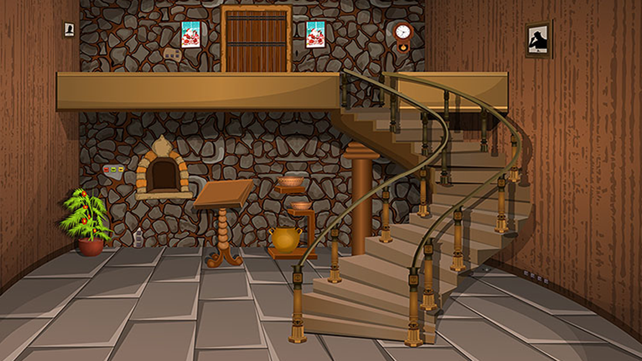 Christmas Games: 1000 Doors Game Screenshot