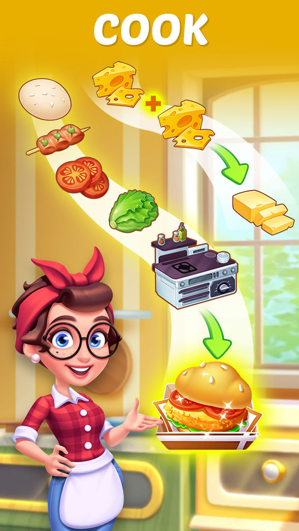 Merge Cooking:Theme Restaurant ภาพหน้าจอเกม