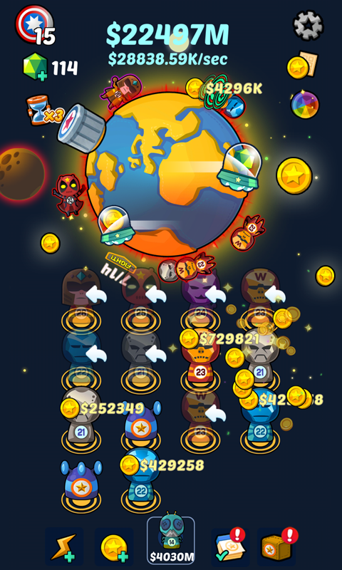 Merge Hero : Idle Casual Game Game Screenshot