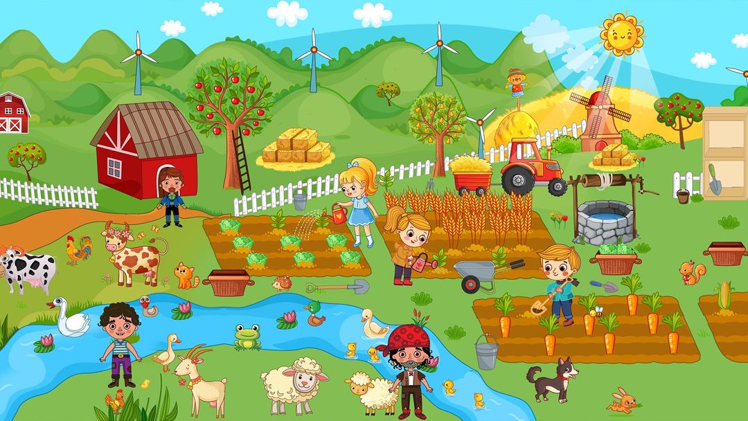 Pretend Play Farm Village Life ภาพหน้าจอเกม